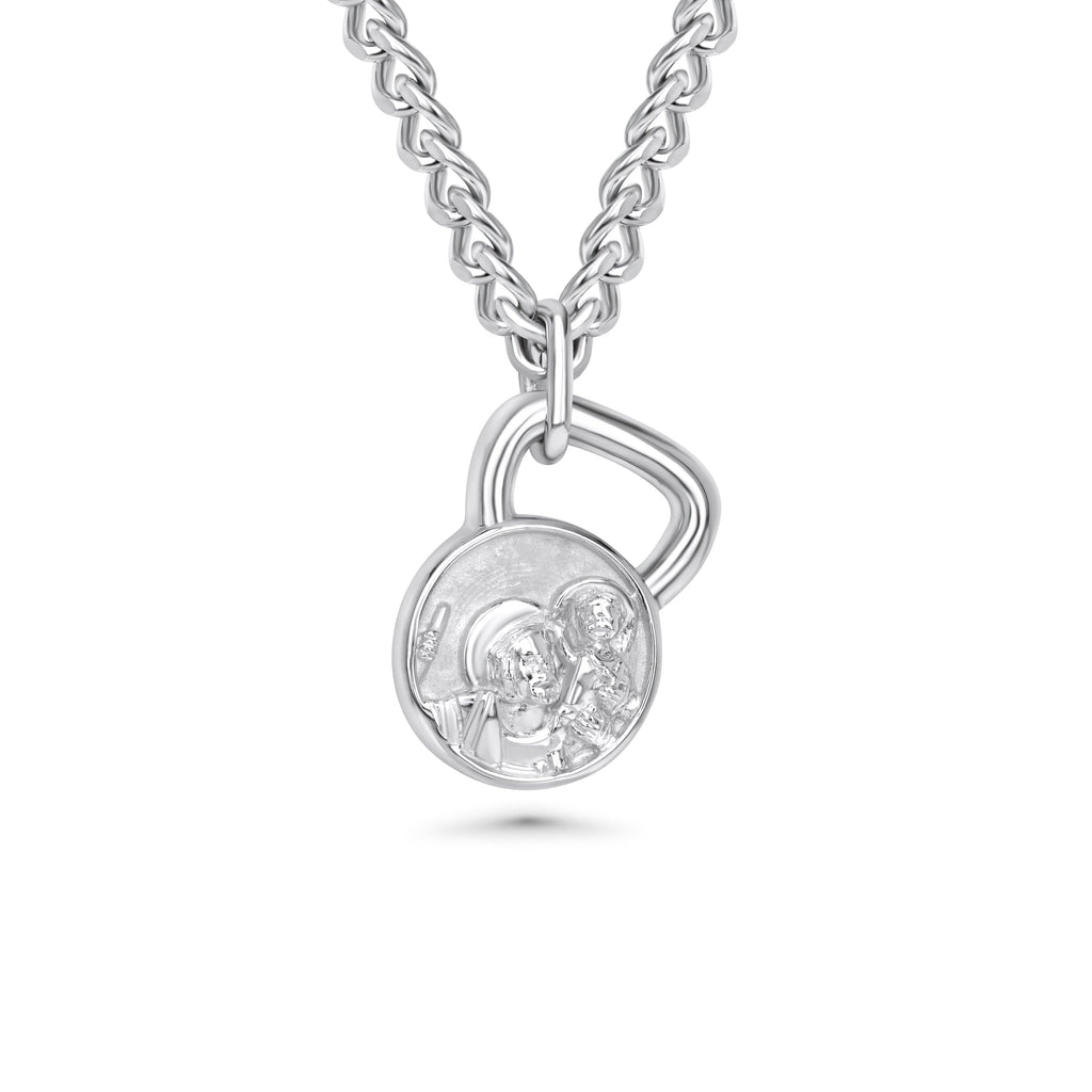 St. Christopher Kettlebell Necklace