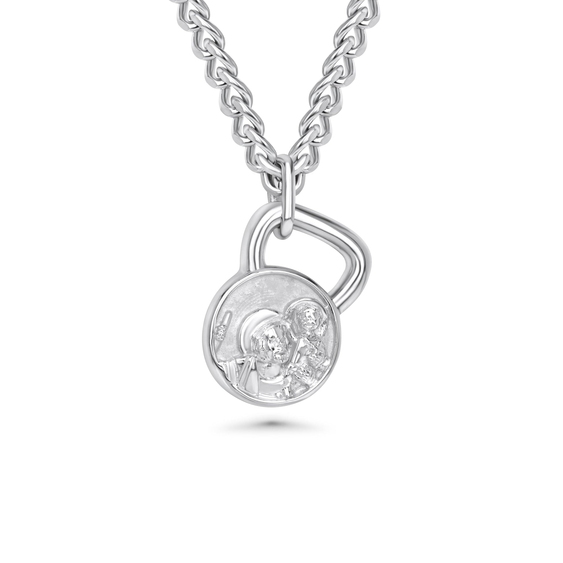 St. Christopher Kettlebell Necklace