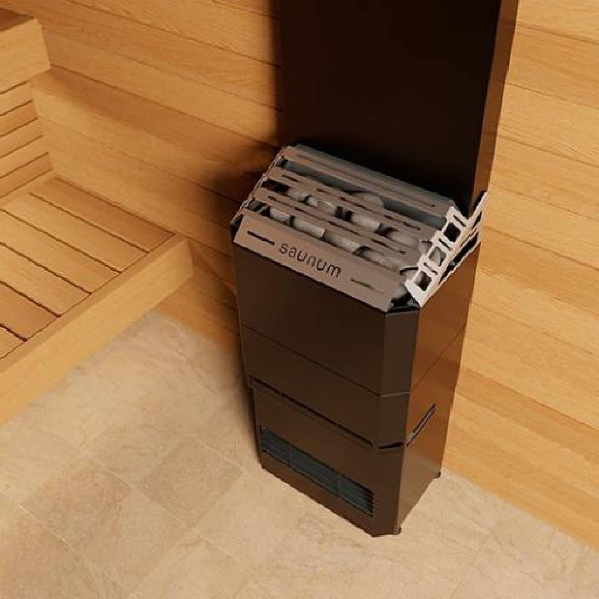 Saunum Air 5/7 Sauna Heater With Climate Equalizer, AirIQ Wi-Fi Control & Stones (SAK32184)