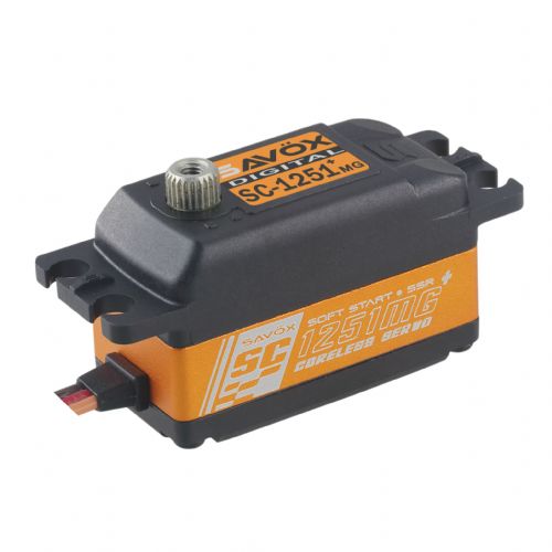 Savox SC1251MGP Low-Profile Metal-Gear Digital Servo (0.09 sec / 125 oz @ 6V)