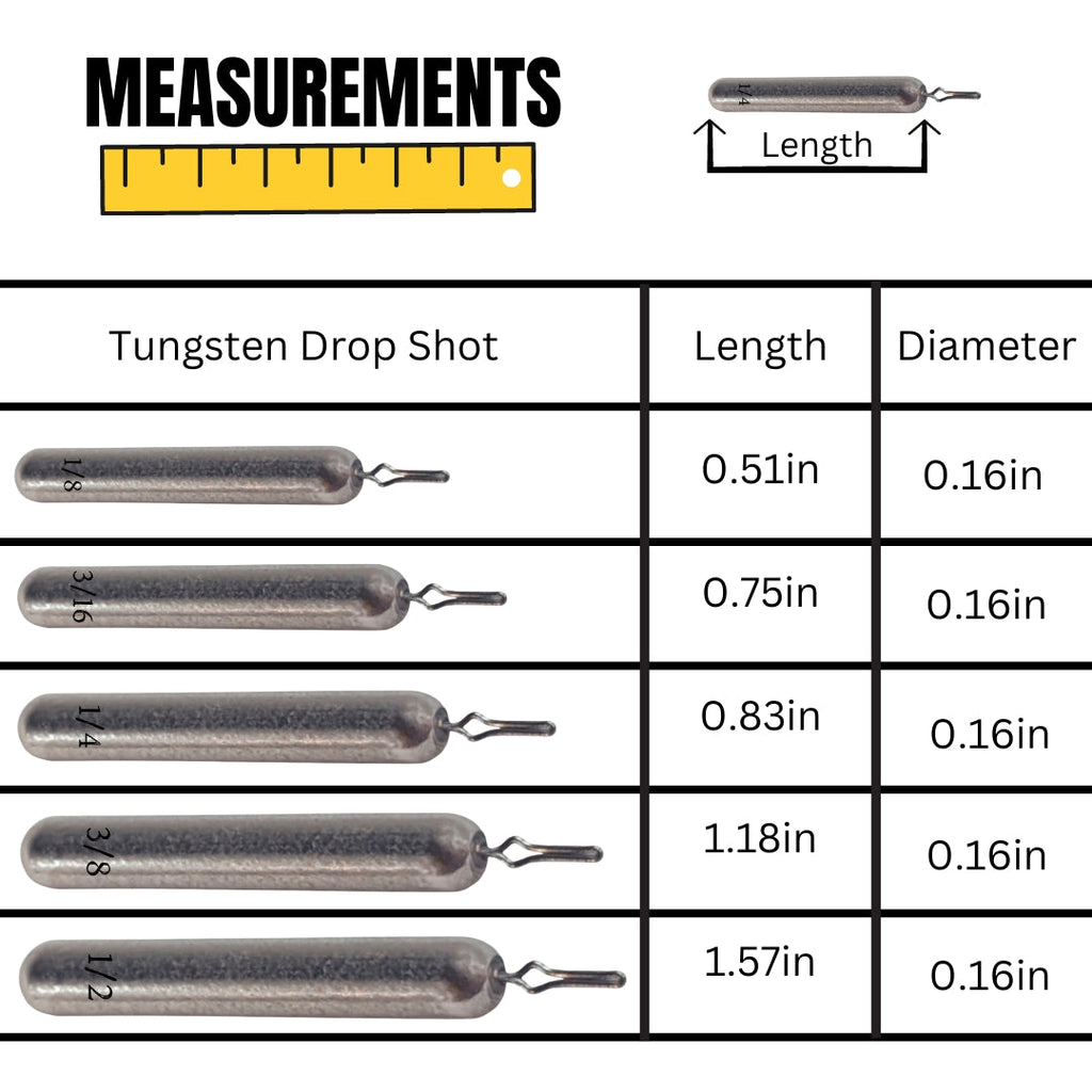 Reaction Tackle Tungsten Drop Shot Weights