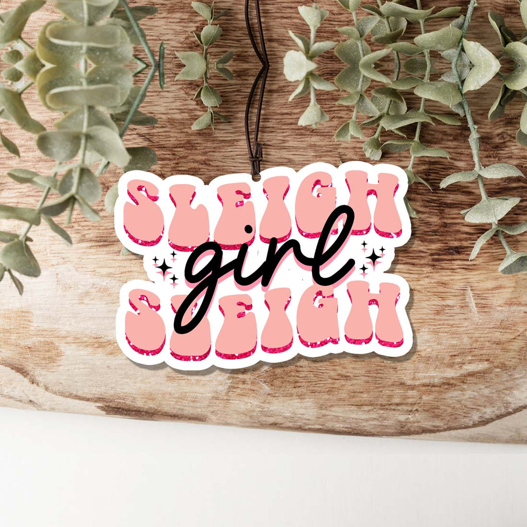 Sleigh Girl Freshie Hanging Air Freshener Car Home Holiday Scent