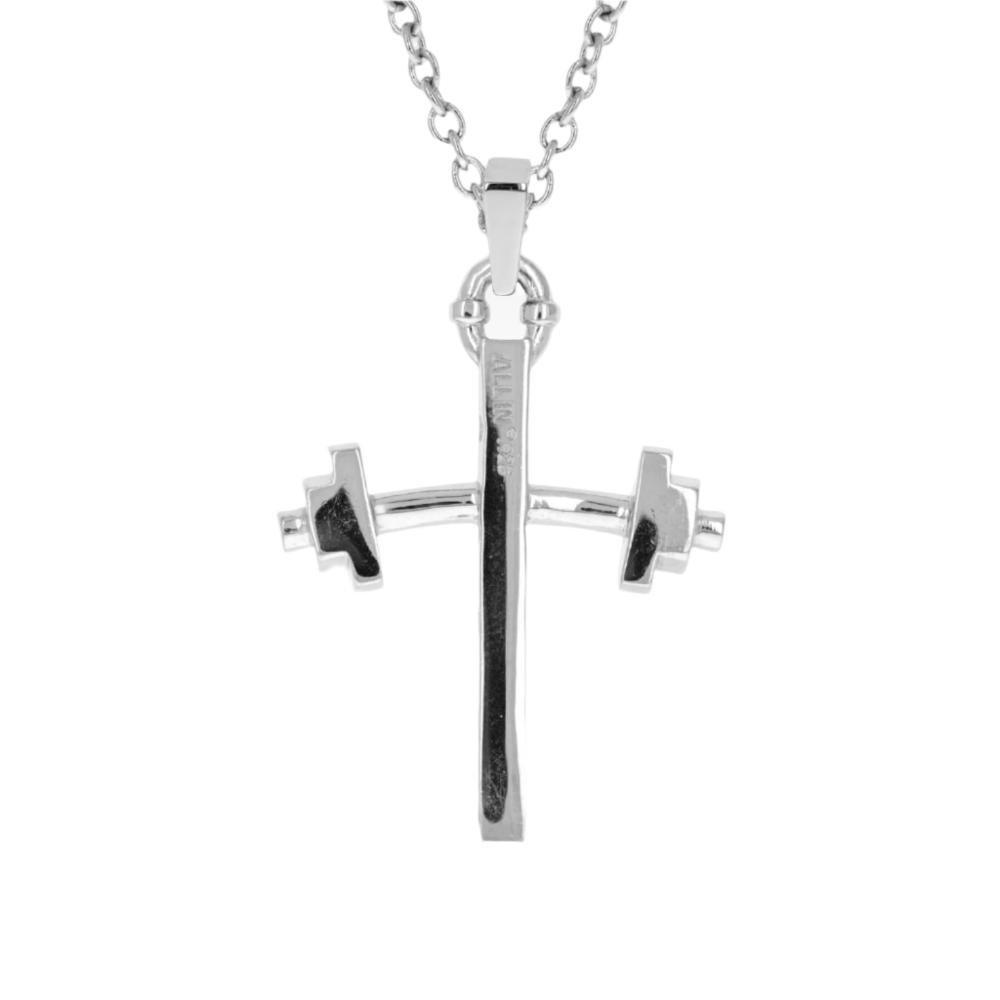 Barbell Cross Necklace (Youth)