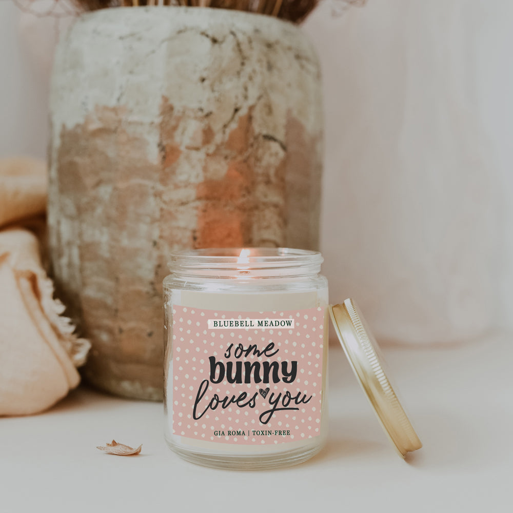 Bluebell Meadow Soy Candle - Fresh Spring Floral Scent, Dewy Petals, Relaxing