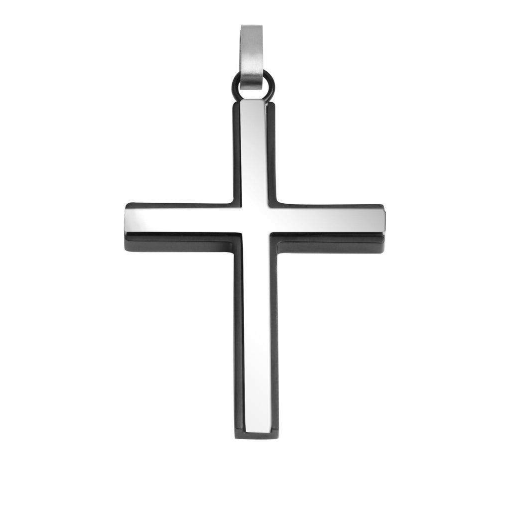 Stainless Steel Cross Pendant Polished Everyday Wear
