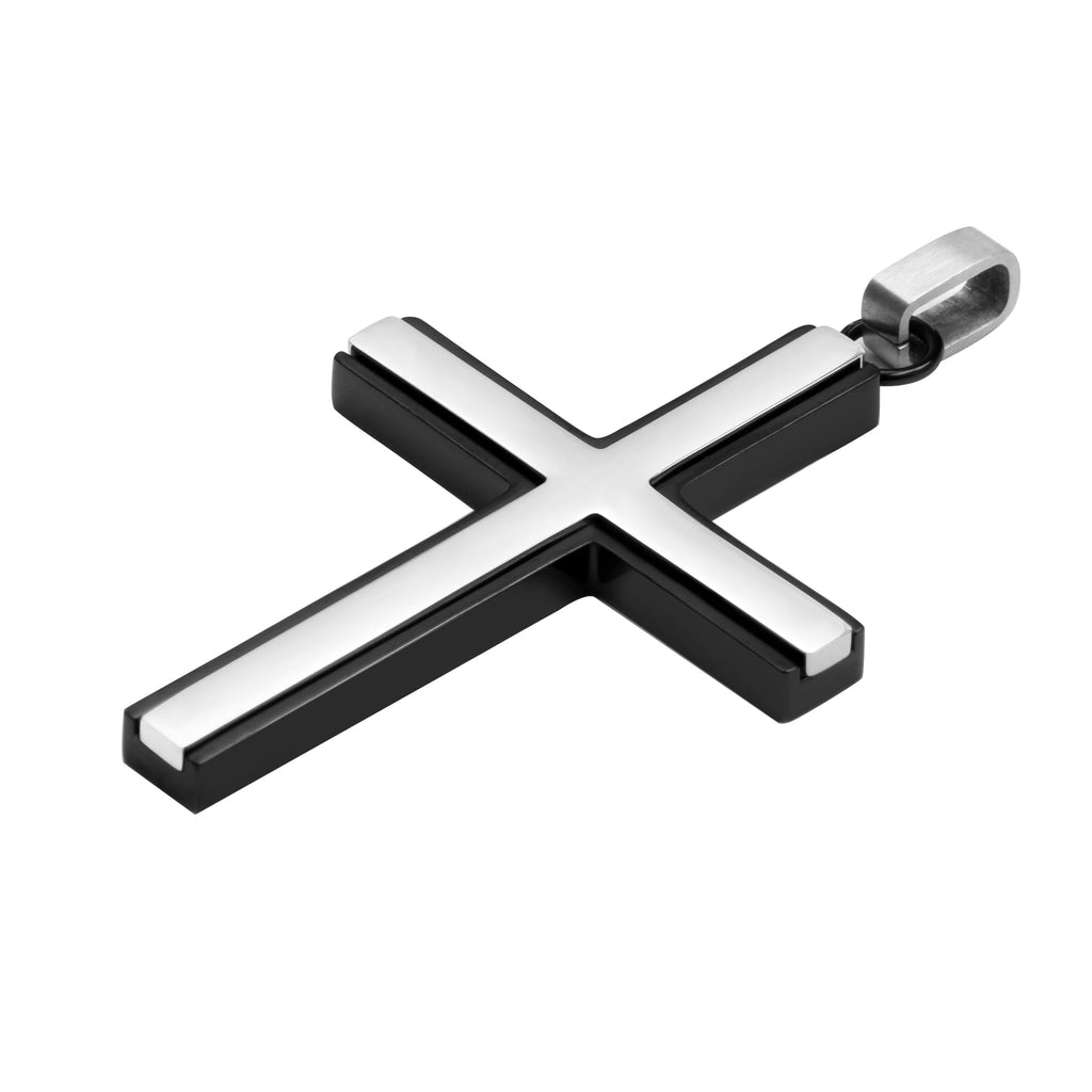 Stainless Steel Cross Pendant Polished Everyday Wear