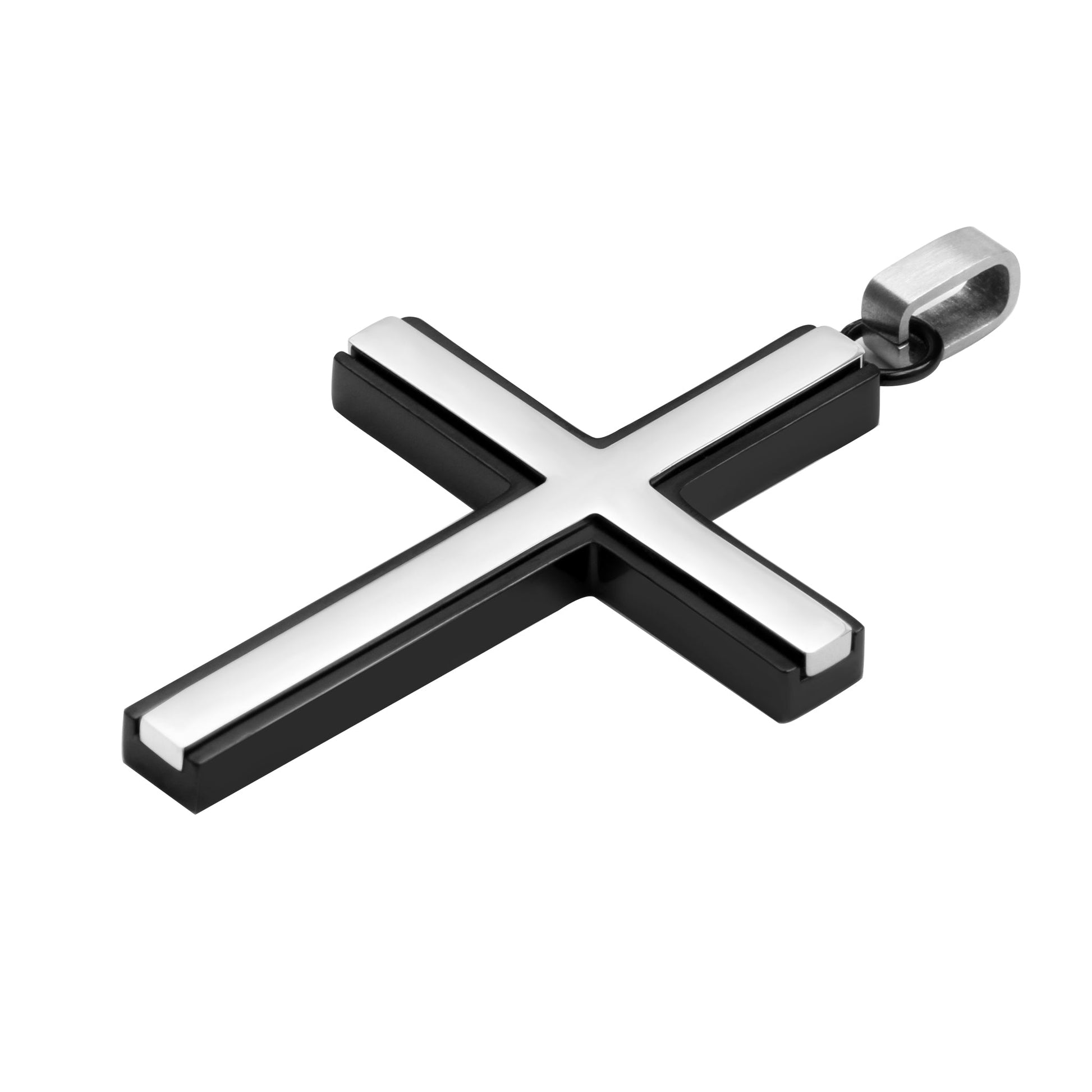 Stainless Steel Cross Pendant Polished Everyday Wear