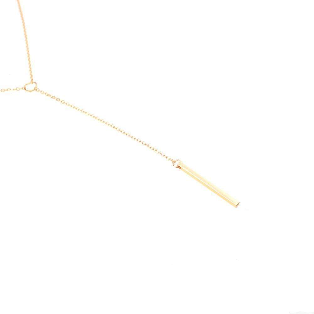Star Lariat Choker Necklace Gold Layered Y Necklace