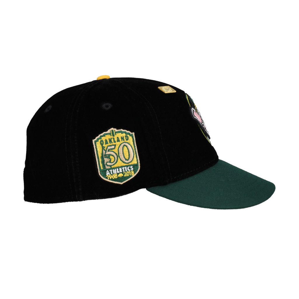 Oakland Athletics Velvet Stomper Mascot 50th Anniversary 59Fifty Fitted Hat