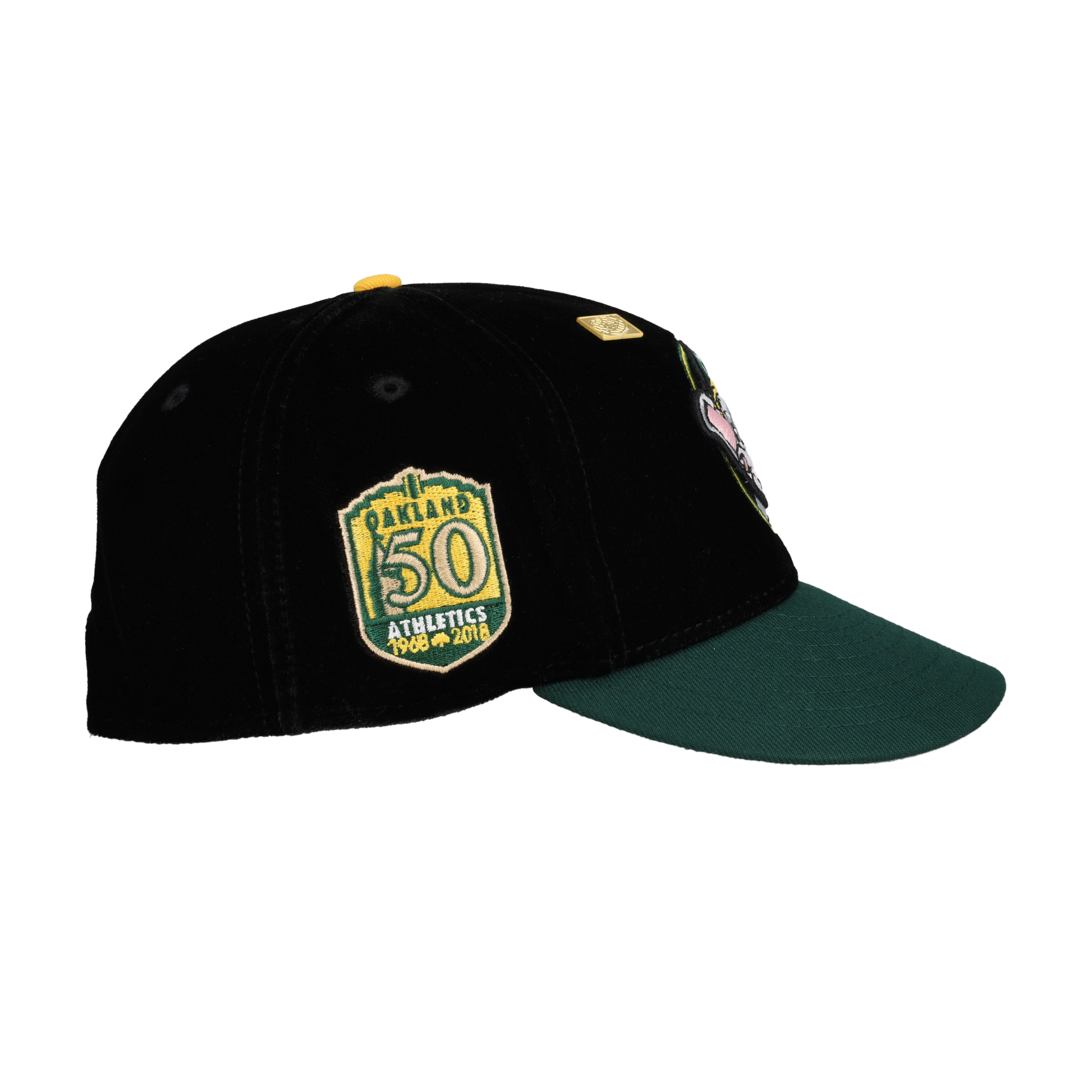Oakland Athletics Velvet Stomper Mascot 50th Anniversary 59Fifty Fitted Hat