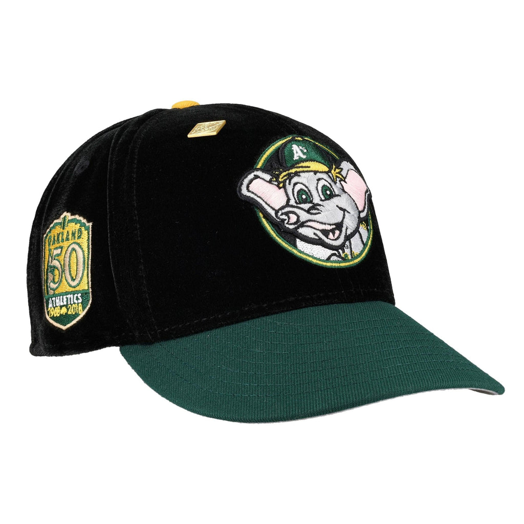 Oakland Athletics Velvet Stomper Mascot 50th Anniversary 59Fifty Fitted Hat