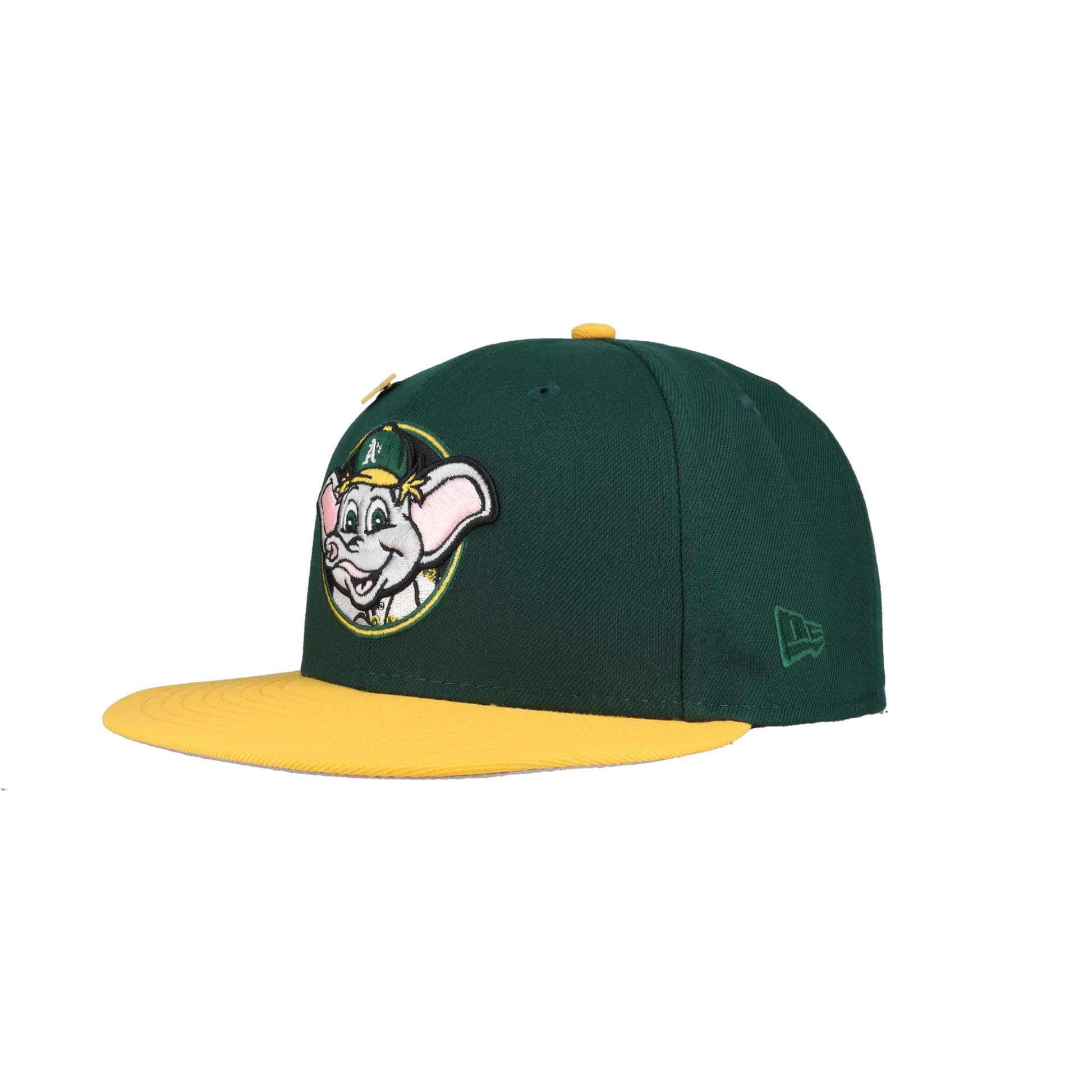 Oakland Athletics Stomper Mascot 50th Anniversary Patch 59Fifty Fitted Hat