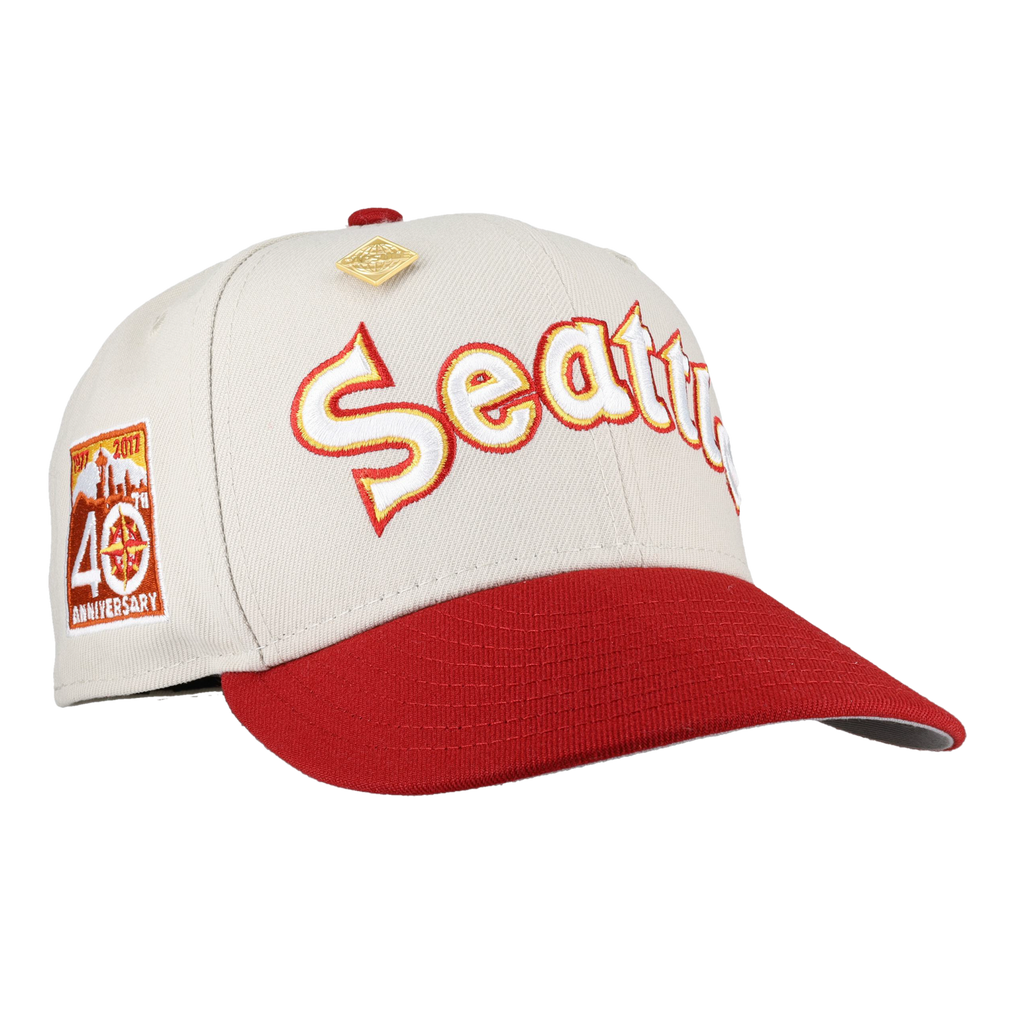 Seattle Mariners April 4th Collection 40th Anniversary Patch Fitted Hat