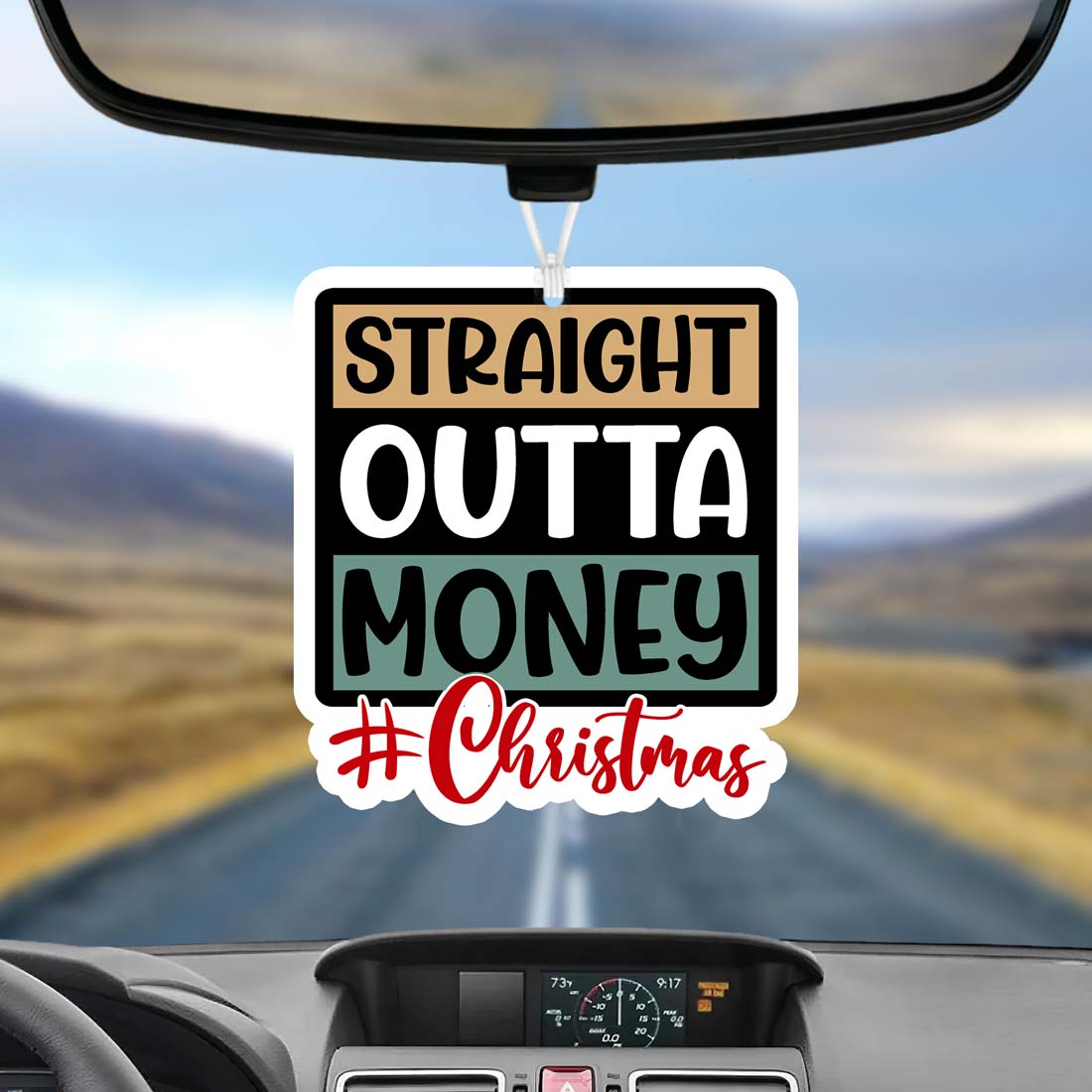 Straight Outta Freshie Hanging Car Air Freshener Scented Decoration For Car Home Office Holiday Gift