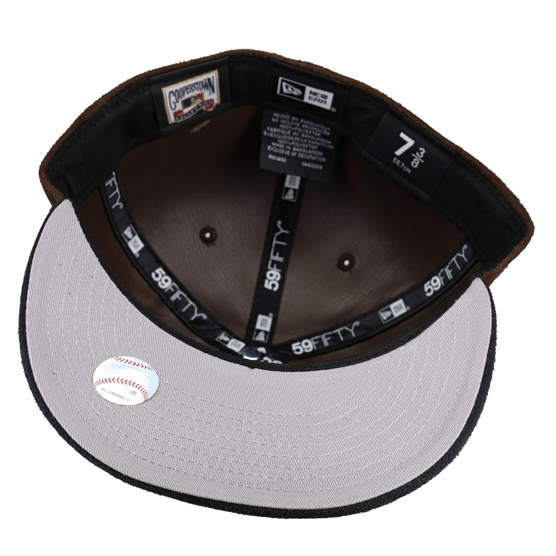 Anaheim Angels Brown Suede 50th Anniversary Patch 59Fifty Fitted Hat