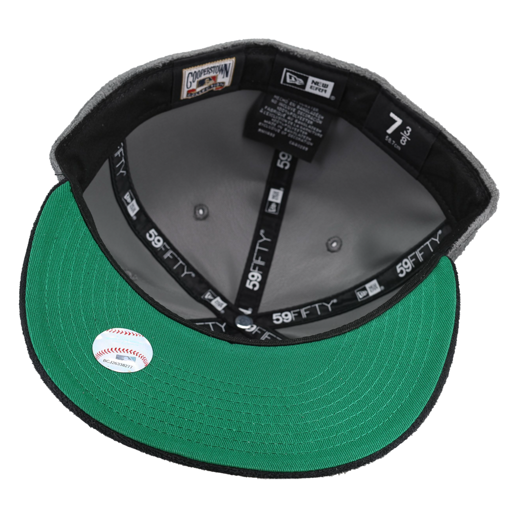 Atlanta Braves Grey Suede 2017 Inaugural Season Patch 59Fifty Fitted Hat