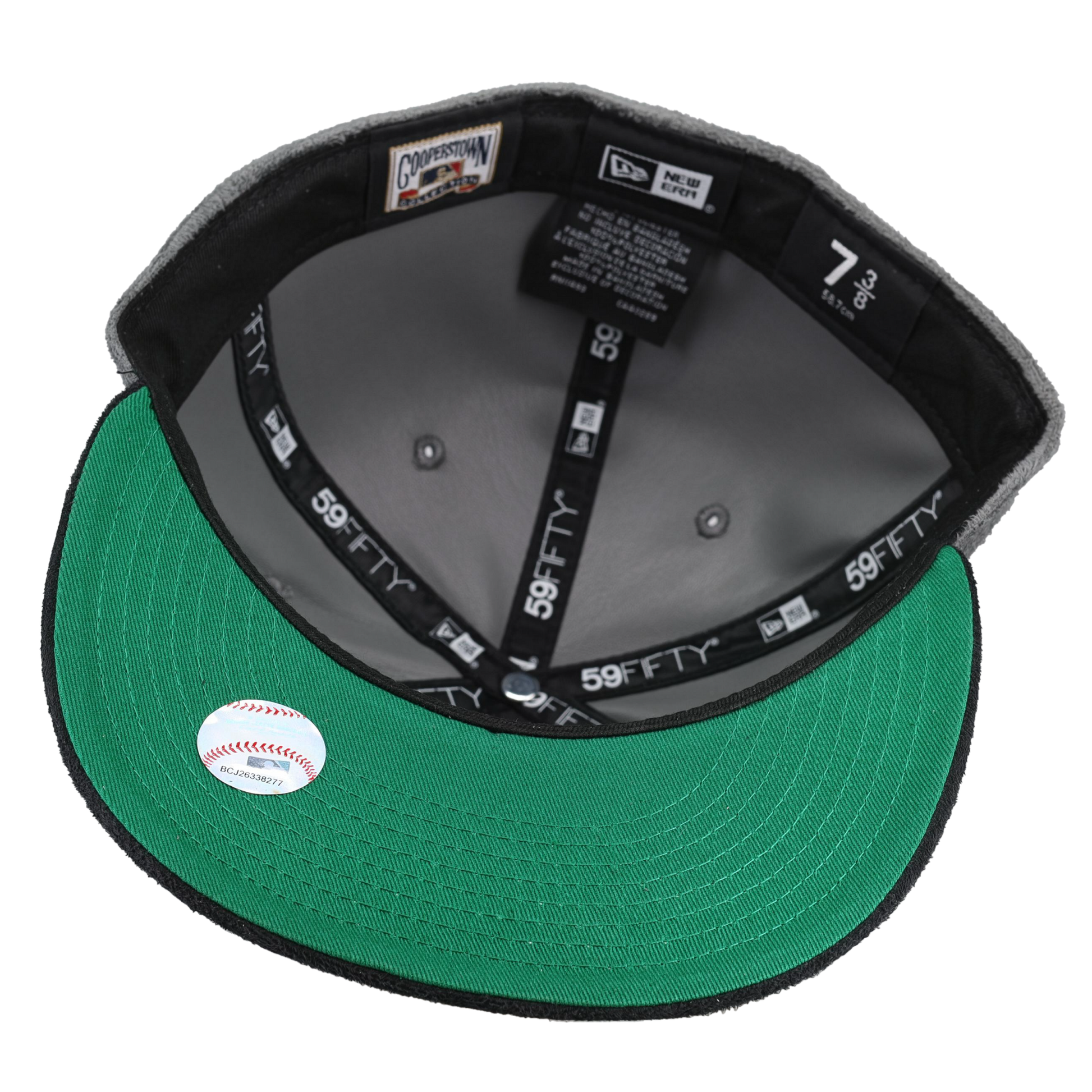Atlanta Braves Grey Suede 2017 Inaugural Season Patch 59Fifty Fitted Hat