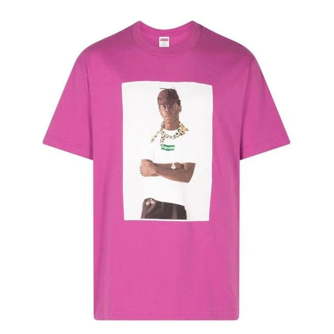 Supreme Men's Pink X Tyler The Creator Photograph-Print T-Shirt