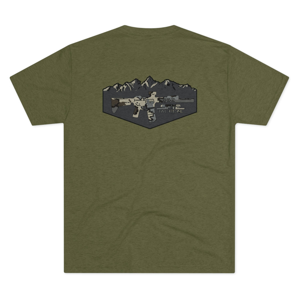 Camo Logo Mountain - Tri-Blend Crew Tee