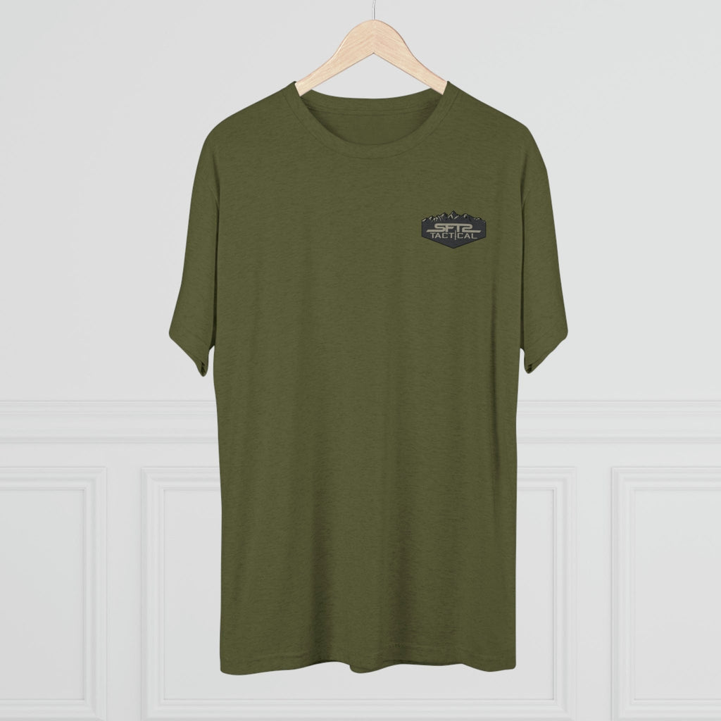 Camo Logo Mountain - Tri-Blend Crew Tee