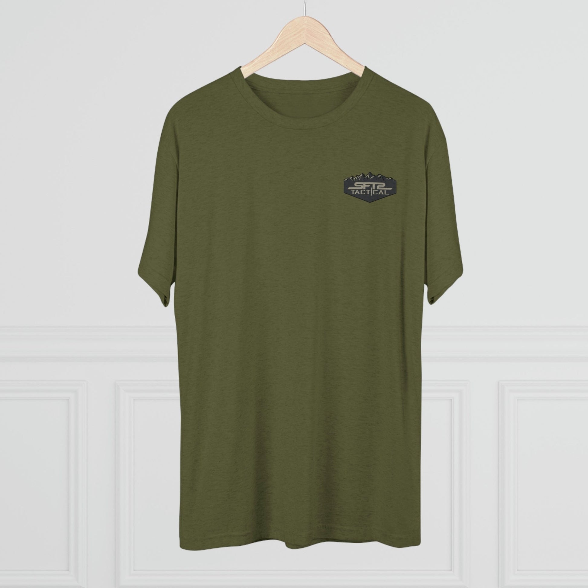 Camo Logo Mountain - Tri-Blend Crew Tee