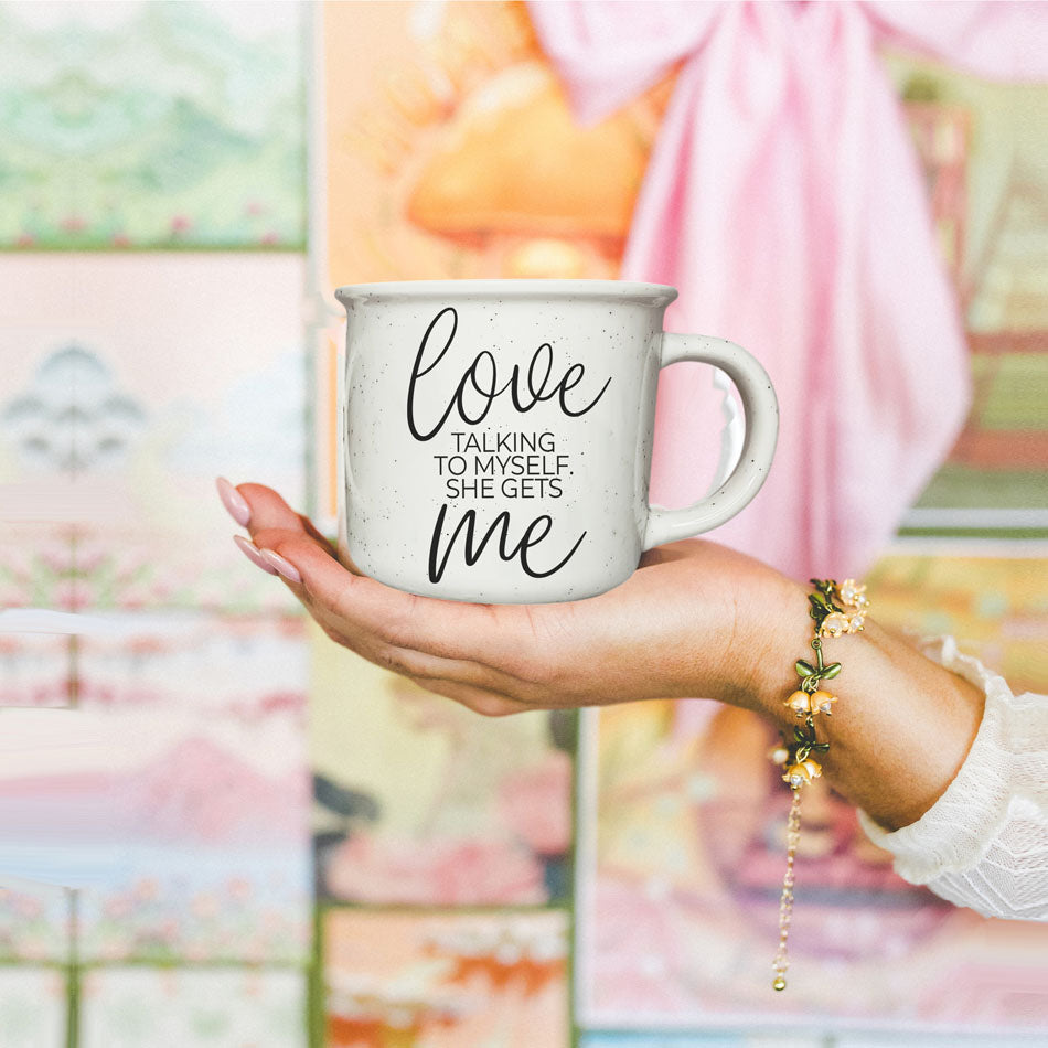 Love Talking To Myself 14.5oz Ceramic Coffee Mug Funny Self Talk Gift