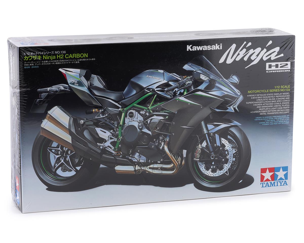 Tamiya 1/12 Kawasaki Ninja H2 Carbon Plastic Model Kit