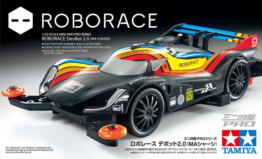 Tamiya Roborace DevBot 2.0 JR Mini Racer Kit w/ MA Chassis