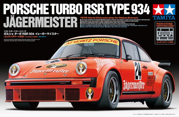 Tamiya 1/24 Porsche Turbo RSR Type 934 Plastic Model Kit