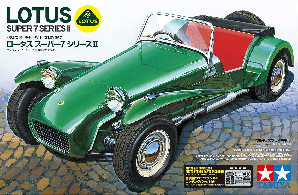 Tamiya 1/24 Lotus Super 7 Series II Plastic Model Kit