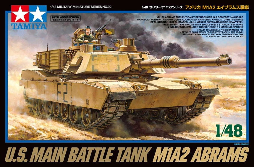 Tamiya 1/48 M1A2 Abrams Plastic Model Kit