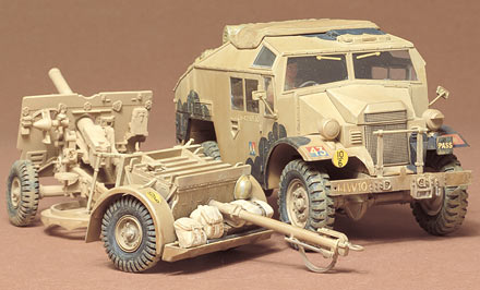 Tamiya 1/35 British 25 Pndr Gun/Quad Plastic Model Kit