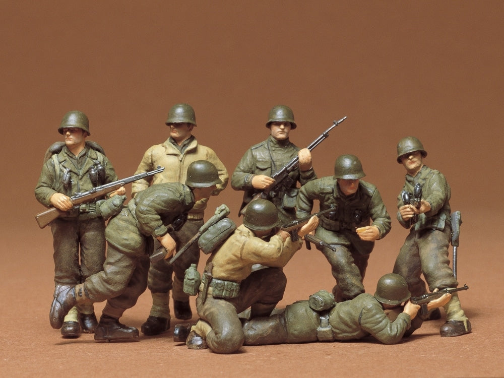 Tamiya 1/35 U.S. Infantry European Theater Miniature Plastic Model Kit