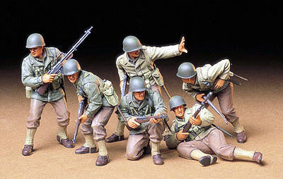Tamiya 1/35 U.S. Army Assault Infantry Men Figures Plastic Model Kit