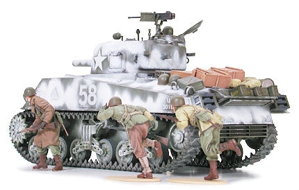 Tamiya 1/35 M4A3 Sherman 105mm Howitzer Assault Support Tank Plastic Model Kit