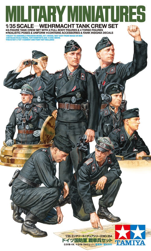 Tamiya 1/35 Wehrmacht Tank Crew Plastic Model Kit