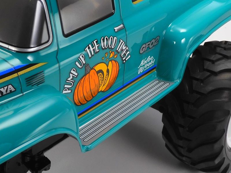 Tamiya RC Squash Van, GF-02 Green/White Painted Body 47497