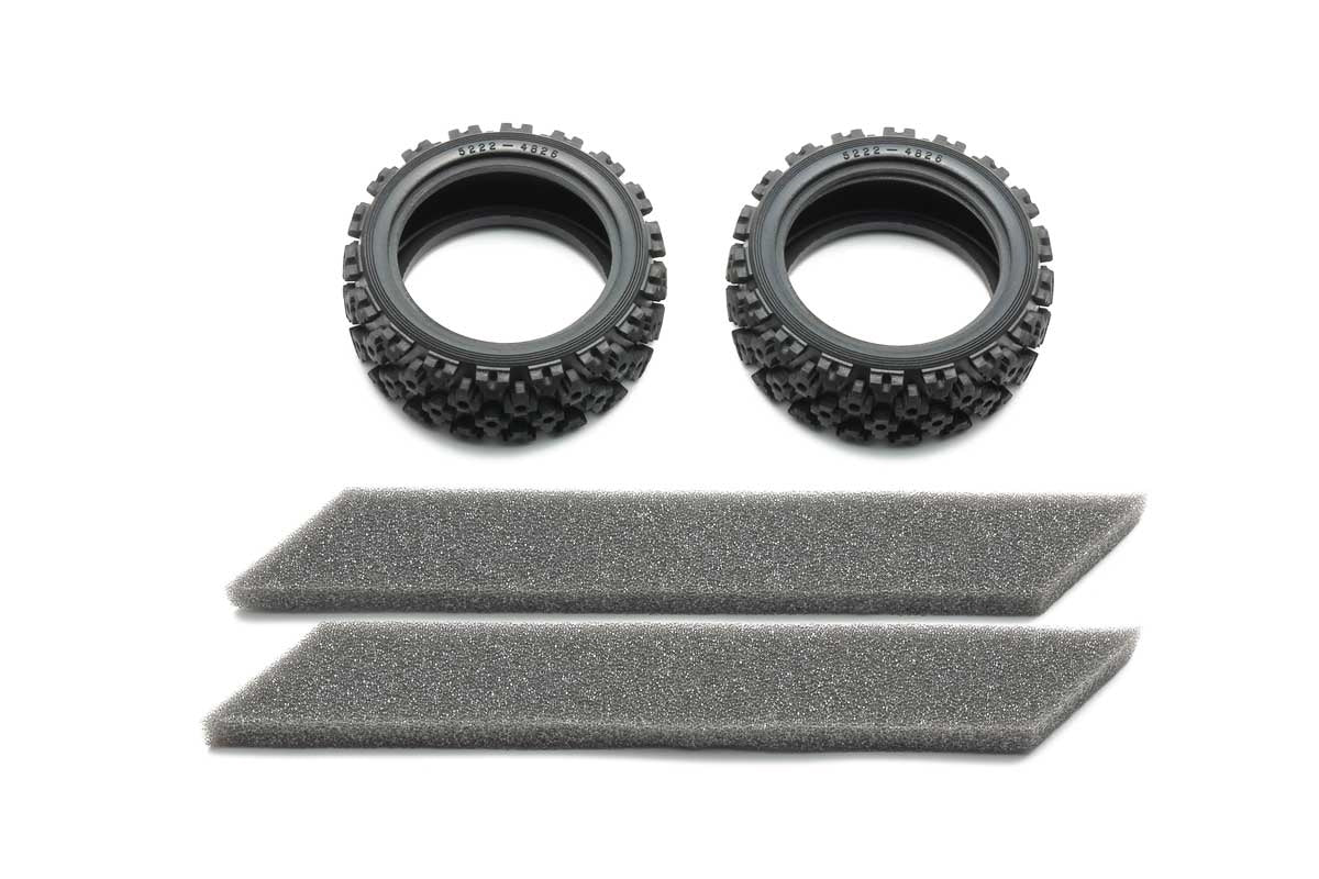 Tamiya RC Rally Block Tires Soft Compound w/ Foam Inserts (2)