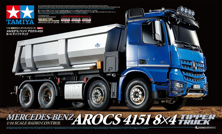 Tamiya 1/14 RC Mercedes Benz Arocs 4151 8x4 Tipper Truck Kit