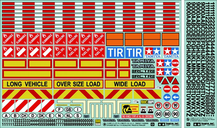 Tamiya RC Sticker Set 1/15 Scale