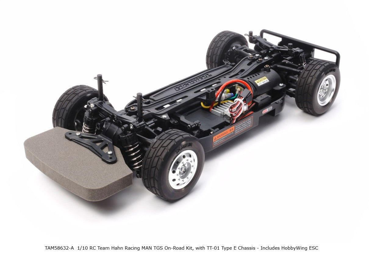 Tamiya 1/10 RC Team Hahn Racing MAN TGS On-Road Kit, w/ TT01 Type 58632