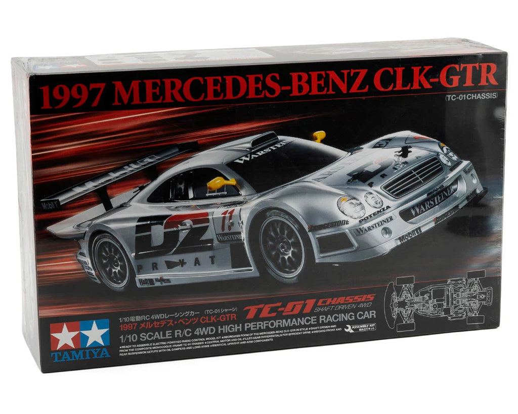 Tamiya 1997 Mercedes-Benz CLK-GTR 1/10 4WD Electric Touring Car Kit (TC-01) 58731