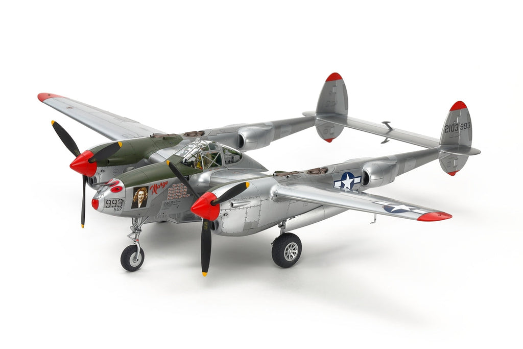 Tamiya 1/48 Aircraft Lockheed P-38 J Lightning Plastic Model Kit
