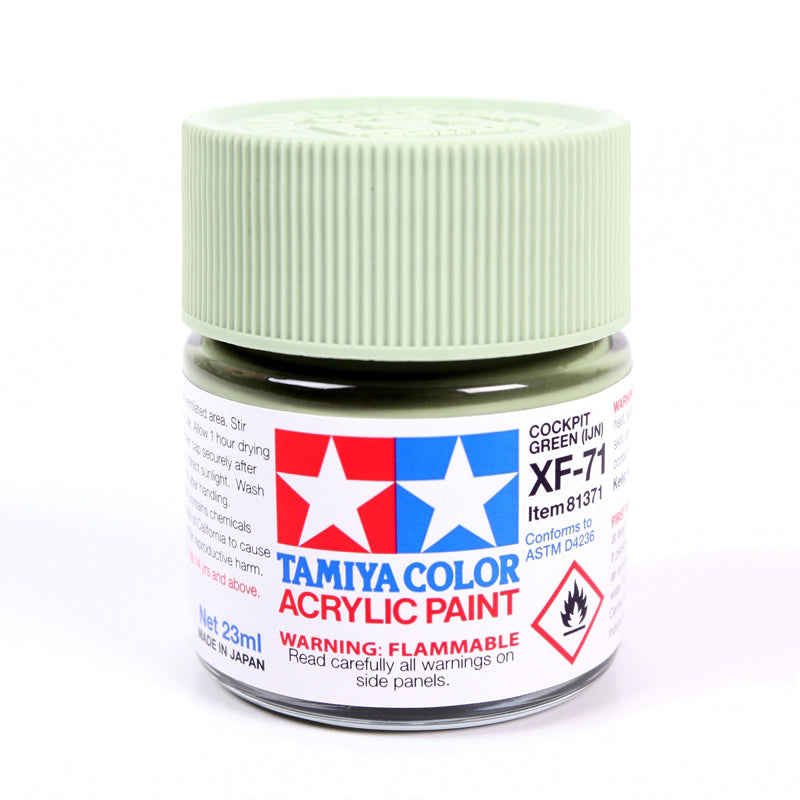 Tamiya Acrylic Paint XF-71 Cockpit Green 23ml Bottle