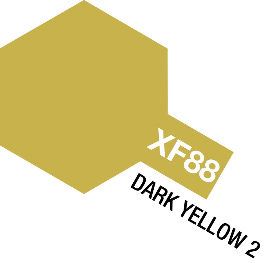 Tamiya Acrylic Mini XF-88 Dark Yellow Paint 10ml Bottle