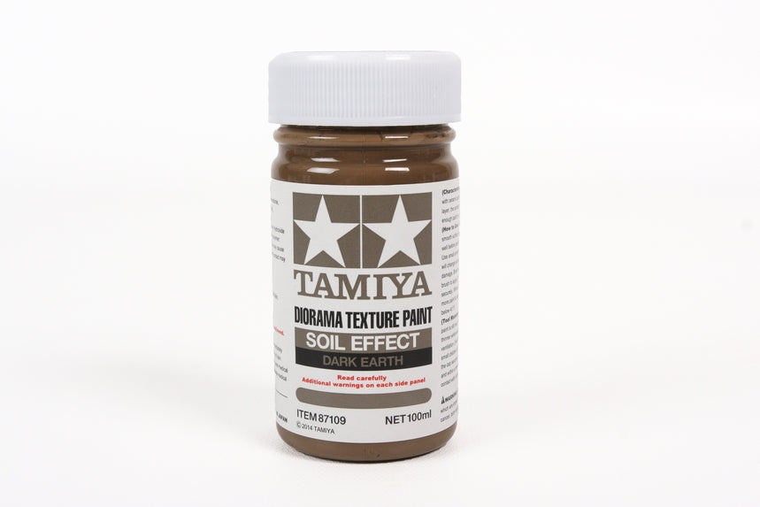 Tamiya Diorama Texture Paint 100ml Bottle Dark Earth