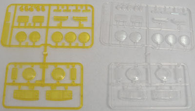 Tamiya P Parts Clear Lens Parts for Bruiser and Hilux Toyota Cab