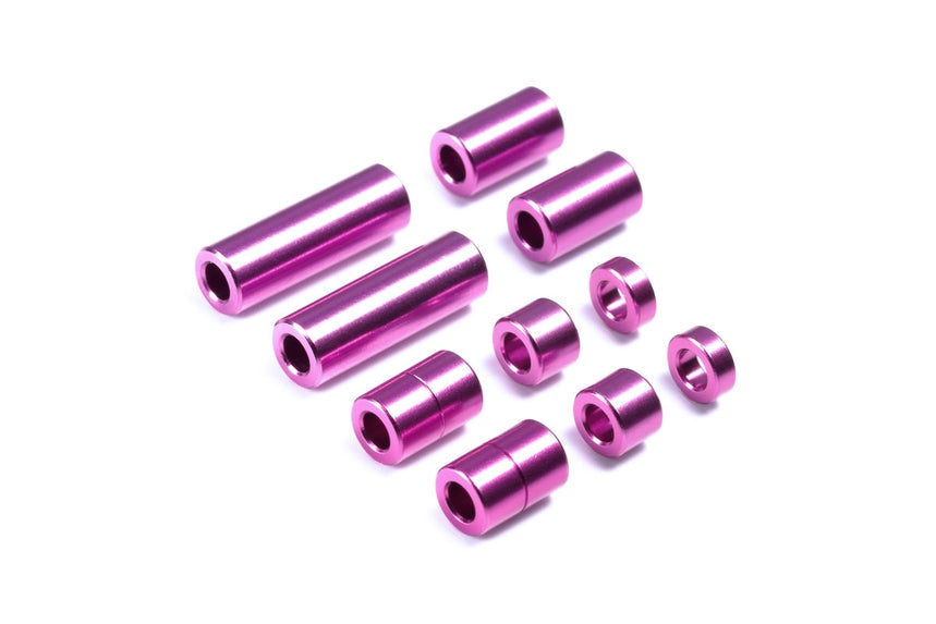 Tamiya JR Mini Aluminum Spacer Set Purple