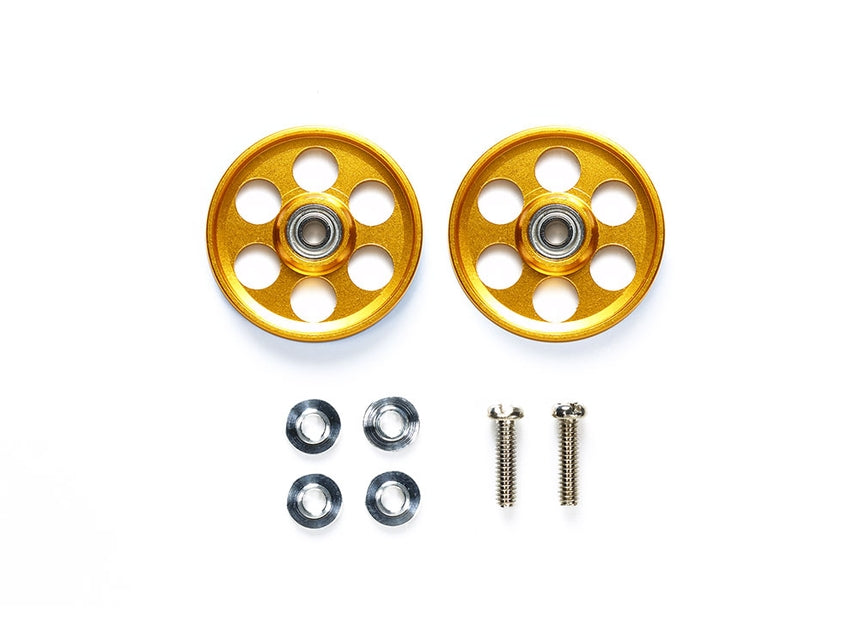 Tamiya JR HG Aluminum Ball-Race Rollers LW 19MM (Ringless Gold)
