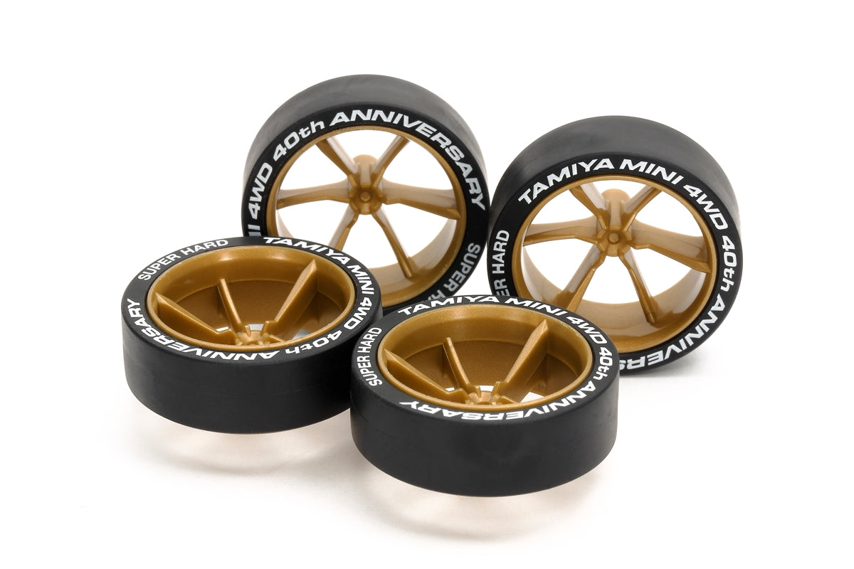 Tamiya JR LP Tire  6-Spoke Wheel Set